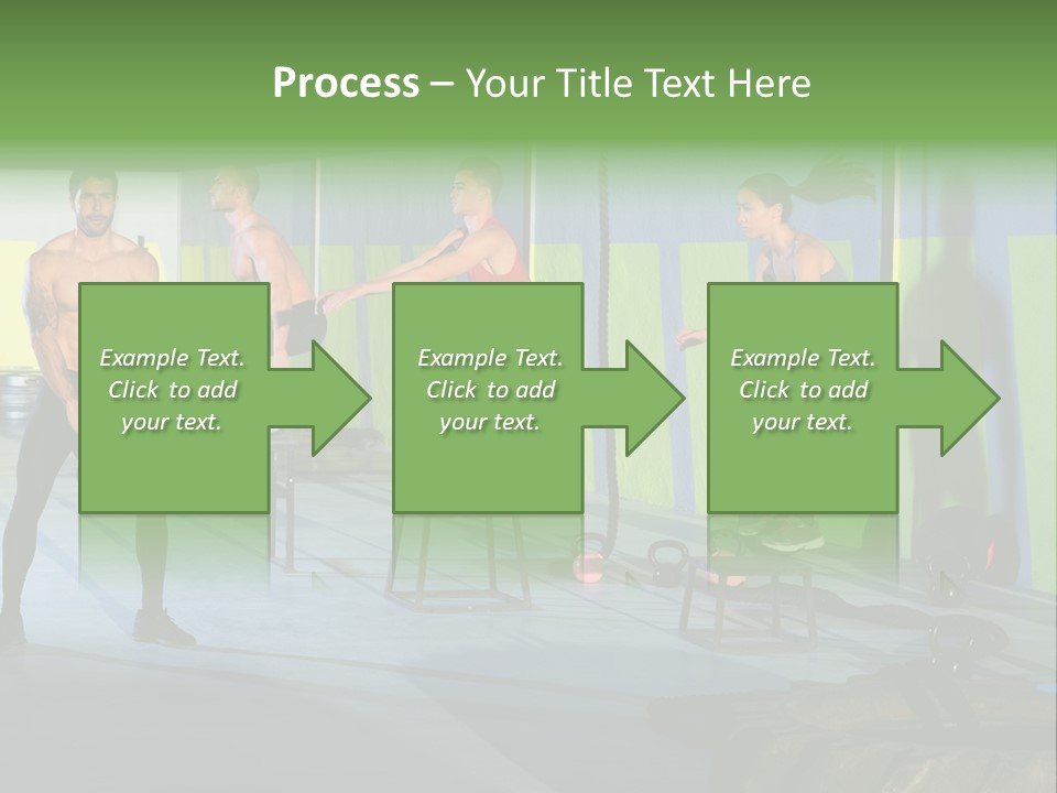 Dumbbell Lift Female PowerPoint Template