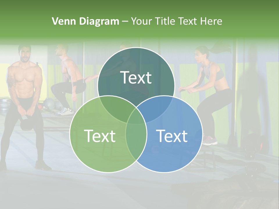 Dumbbell Lift Female PowerPoint Template