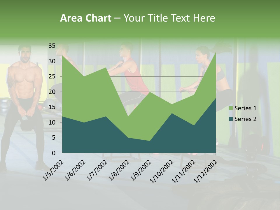 Dumbbell Lift Female PowerPoint Template