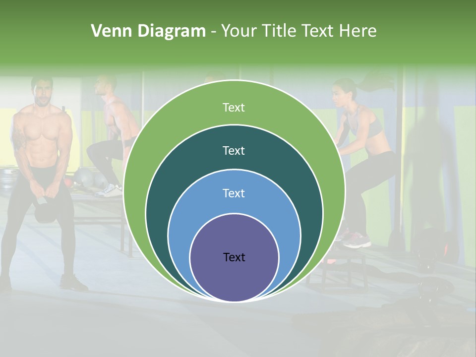 Dumbbell Lift Female PowerPoint Template