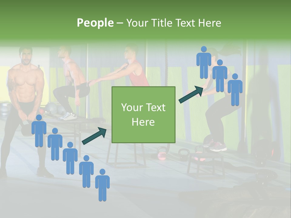 Dumbbell Lift Female PowerPoint Template