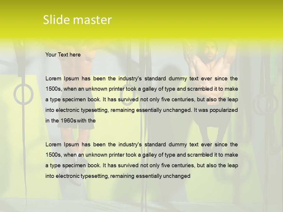 Healthy Sport Weight PowerPoint Template