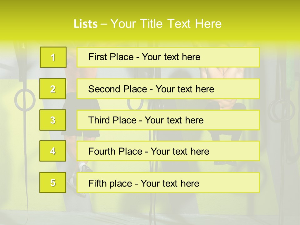 Healthy Sport Weight PowerPoint Template