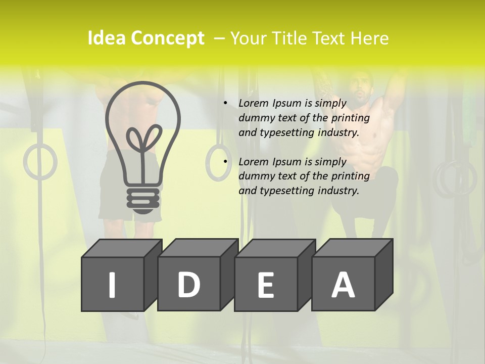 Healthy Sport Weight PowerPoint Template