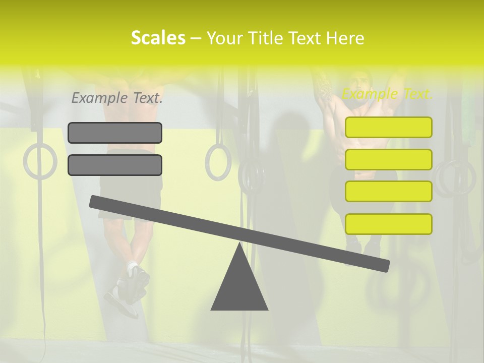 Healthy Sport Weight PowerPoint Template