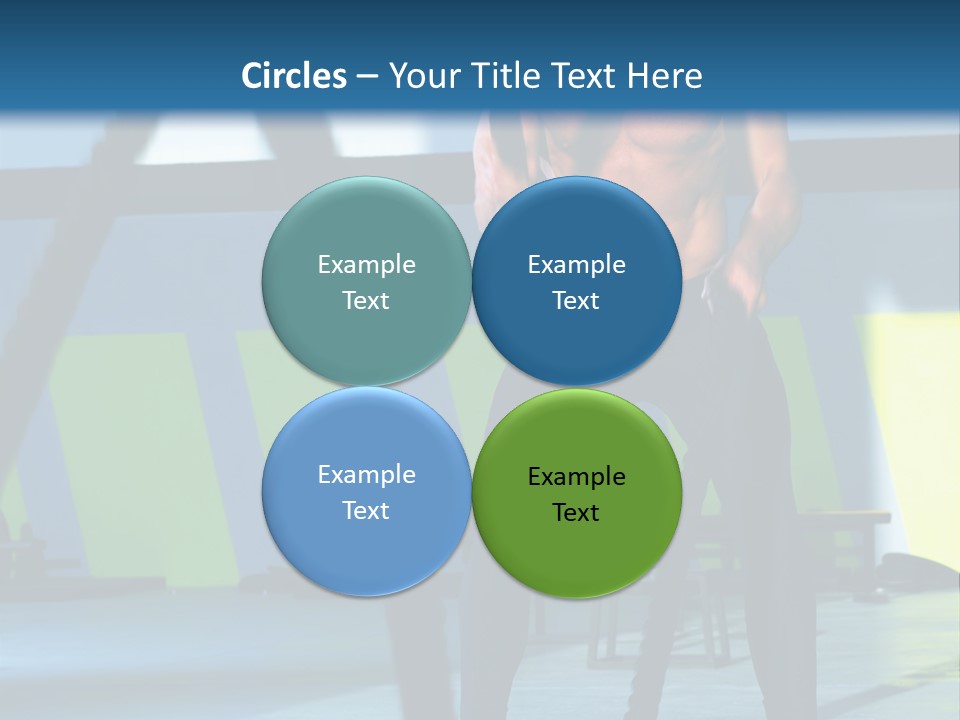 Fit Bodybuilder Caucasian PowerPoint Template