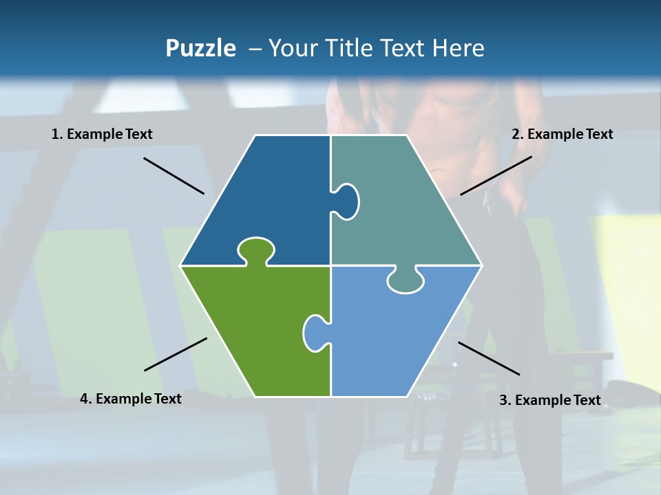 Fit Bodybuilder Caucasian PowerPoint Template