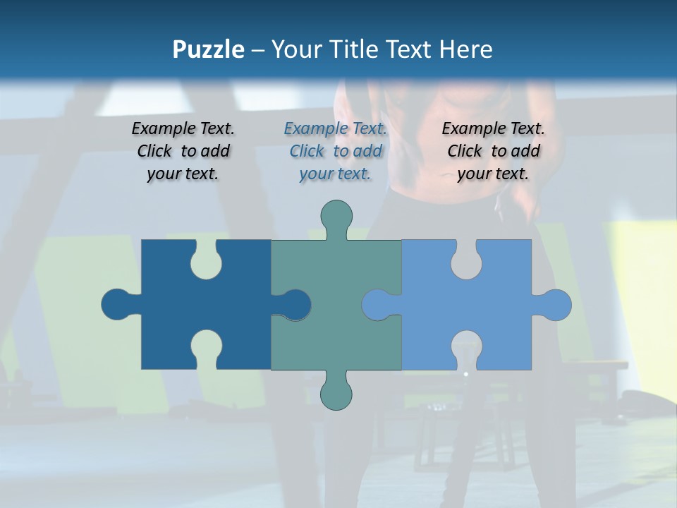 Fit Bodybuilder Caucasian PowerPoint Template