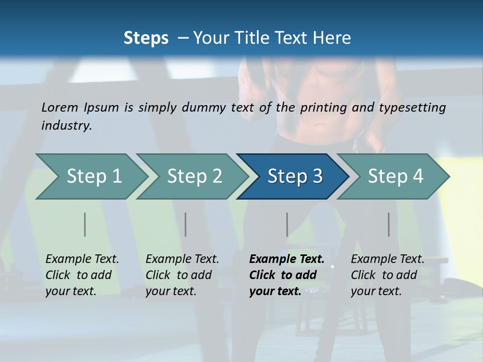 Fit Bodybuilder Caucasian PowerPoint Template