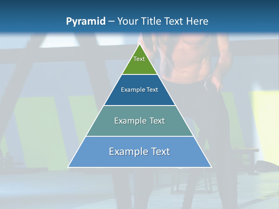 Fit Bodybuilder Caucasian PowerPoint Template