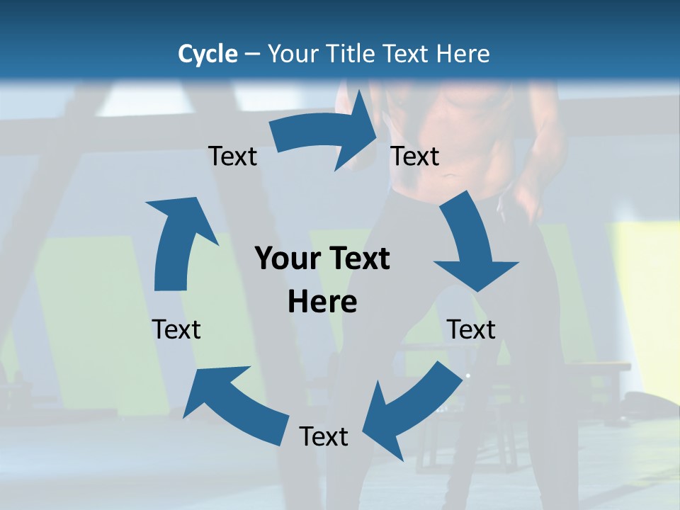 Fit Bodybuilder Caucasian PowerPoint Template