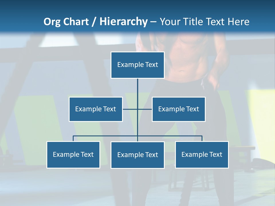 Fit Bodybuilder Caucasian PowerPoint Template