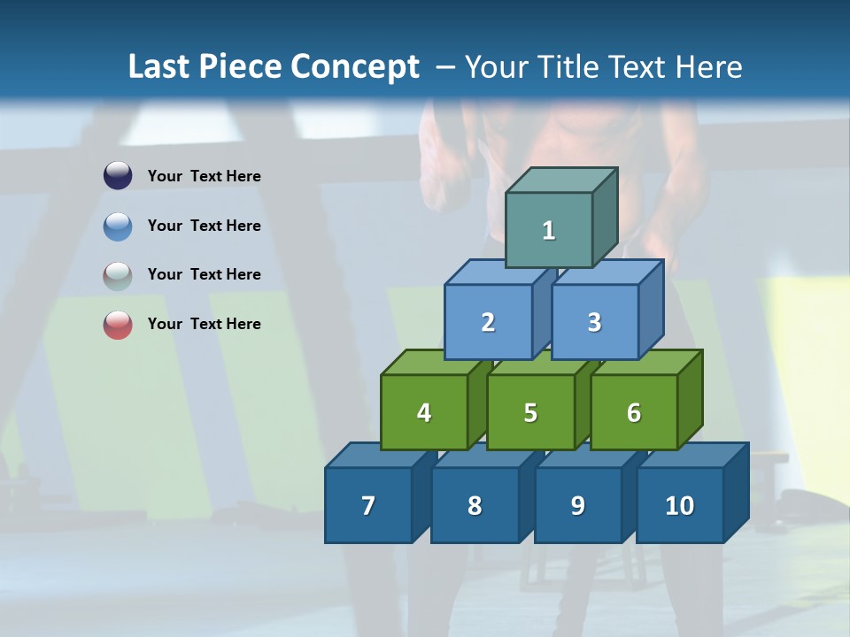 Fit Bodybuilder Caucasian PowerPoint Template