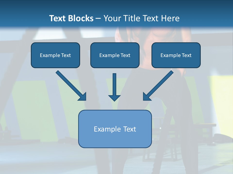 Fit Bodybuilder Caucasian PowerPoint Template