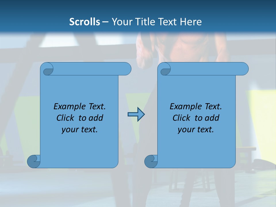 Fit Bodybuilder Caucasian PowerPoint Template