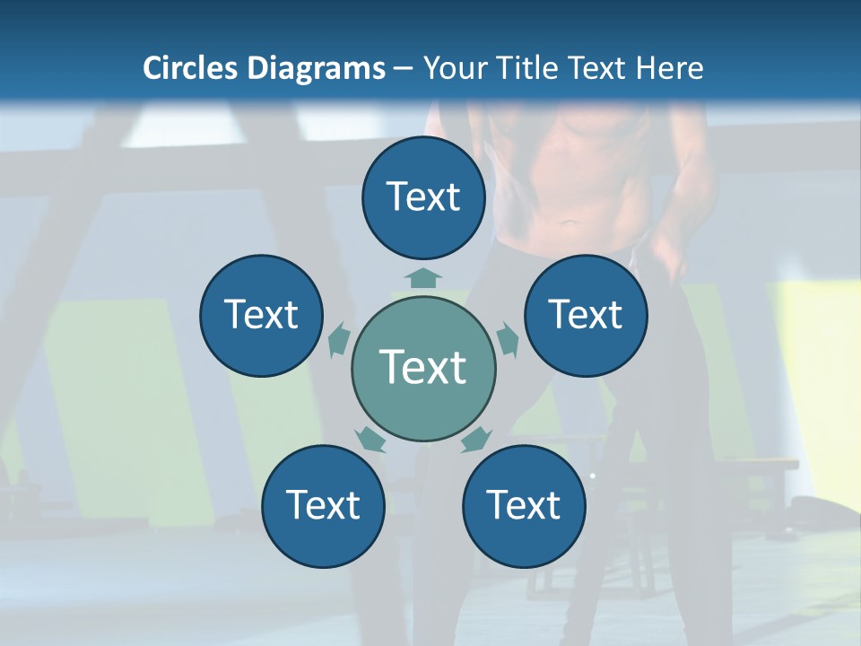 Fit Bodybuilder Caucasian PowerPoint Template