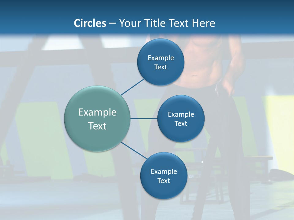 Fit Bodybuilder Caucasian PowerPoint Template