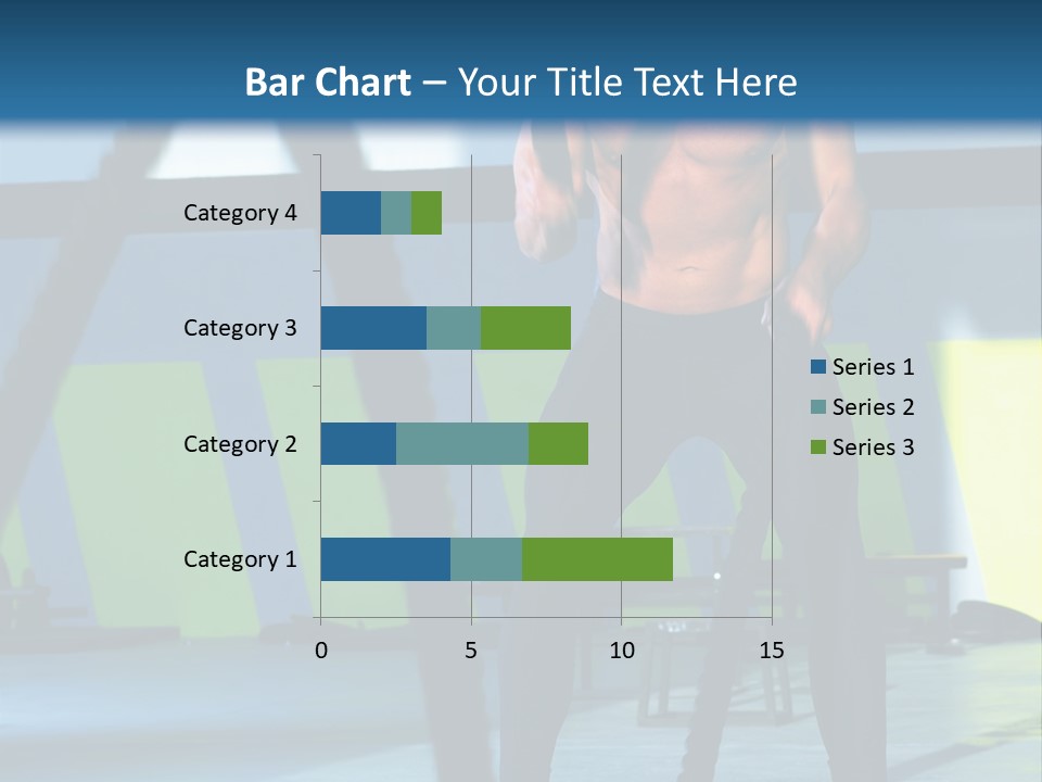 Fit Bodybuilder Caucasian PowerPoint Template