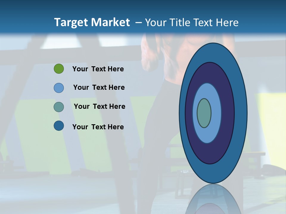 Fit Bodybuilder Caucasian PowerPoint Template