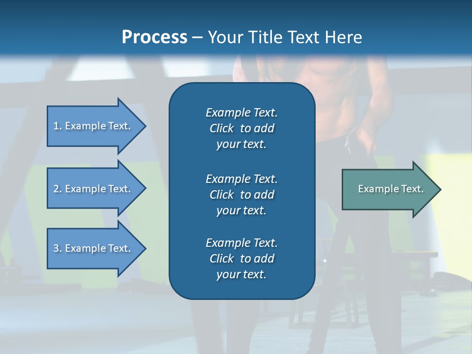 Fit Bodybuilder Caucasian PowerPoint Template