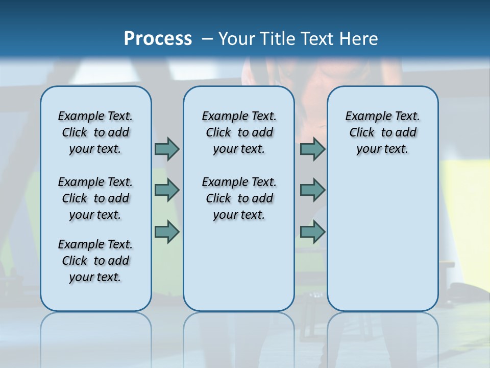 Fit Bodybuilder Caucasian PowerPoint Template