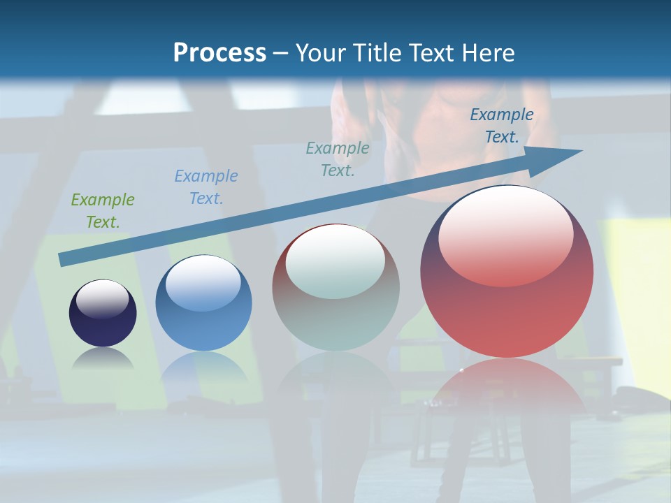 Fit Bodybuilder Caucasian PowerPoint Template