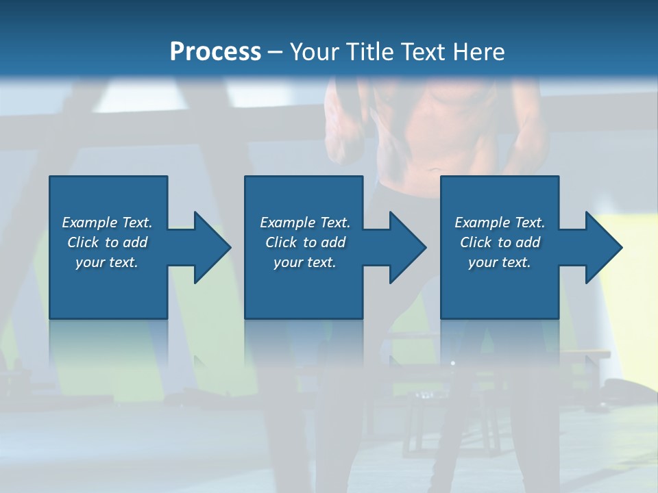 Fit Bodybuilder Caucasian PowerPoint Template