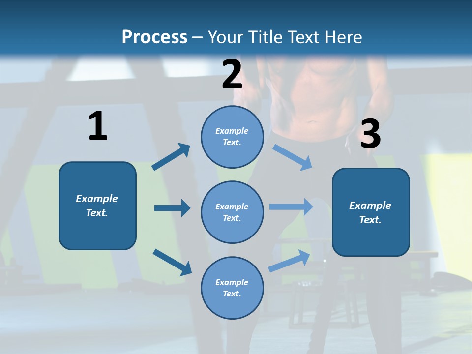 Fit Bodybuilder Caucasian PowerPoint Template