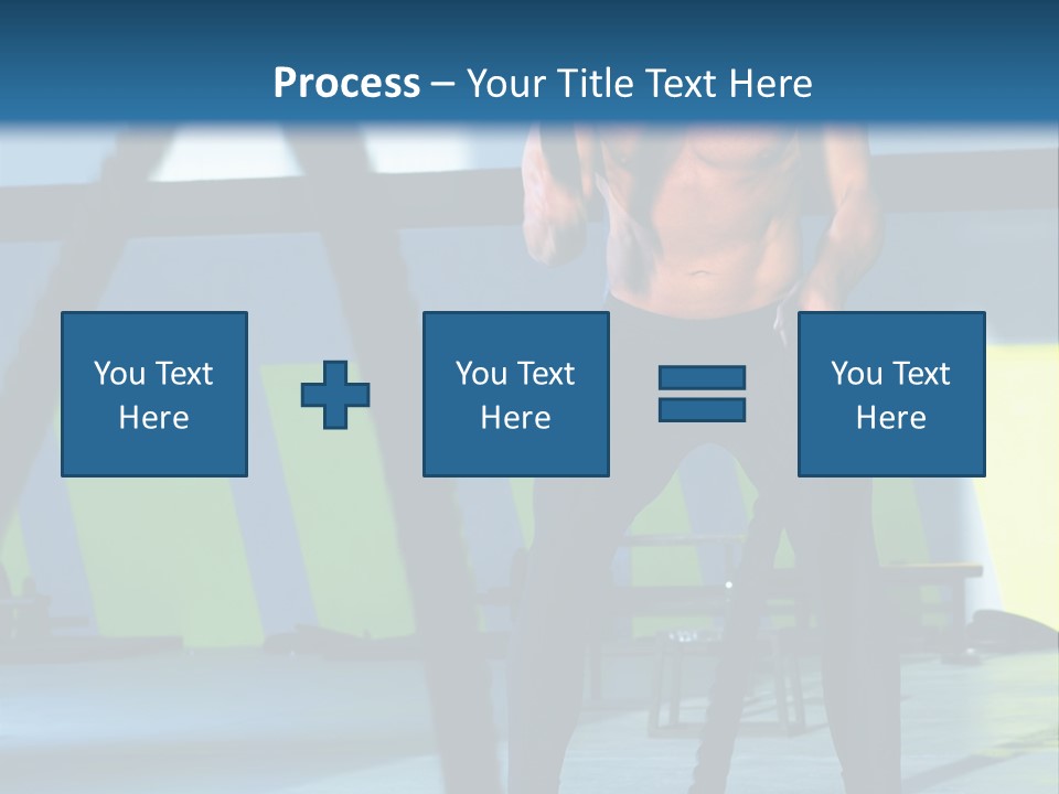 Fit Bodybuilder Caucasian PowerPoint Template