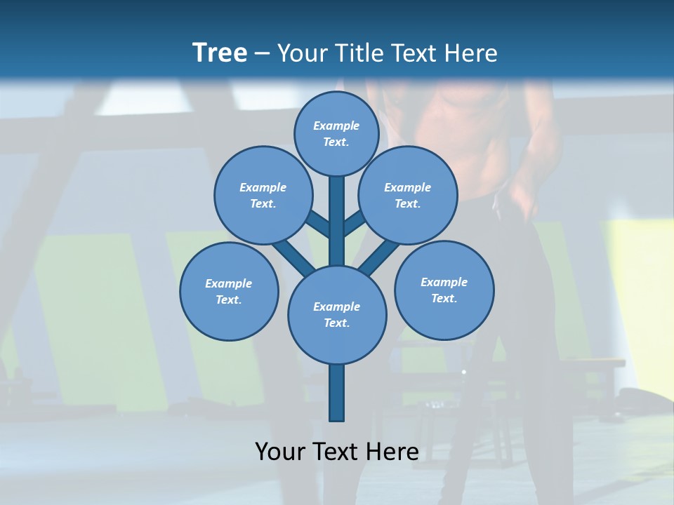 Fit Bodybuilder Caucasian PowerPoint Template