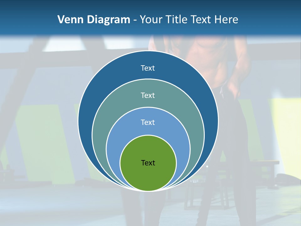 Fit Bodybuilder Caucasian PowerPoint Template