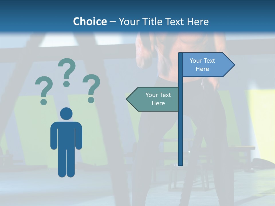 Fit Bodybuilder Caucasian PowerPoint Template