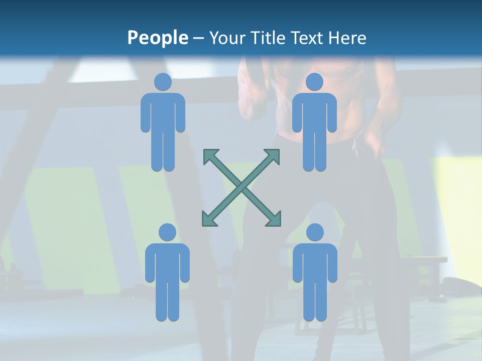 Fit Bodybuilder Caucasian PowerPoint Template