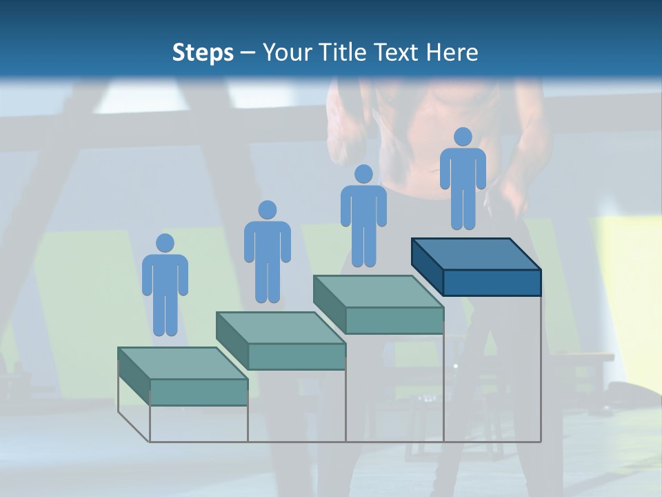 Fit Bodybuilder Caucasian PowerPoint Template