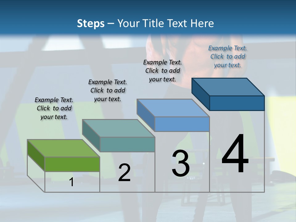 Fit Bodybuilder Caucasian PowerPoint Template