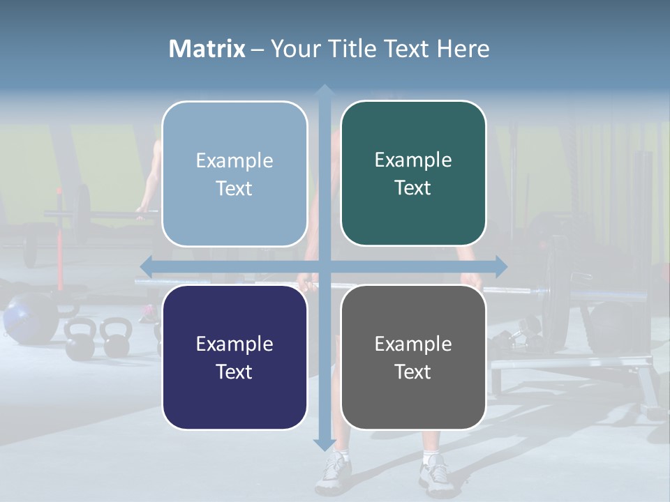 Muscular Weight Woman PowerPoint Template