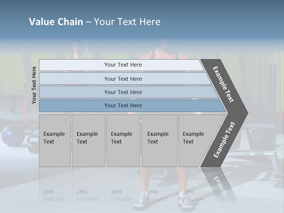 Muscular Weight Woman PowerPoint Template