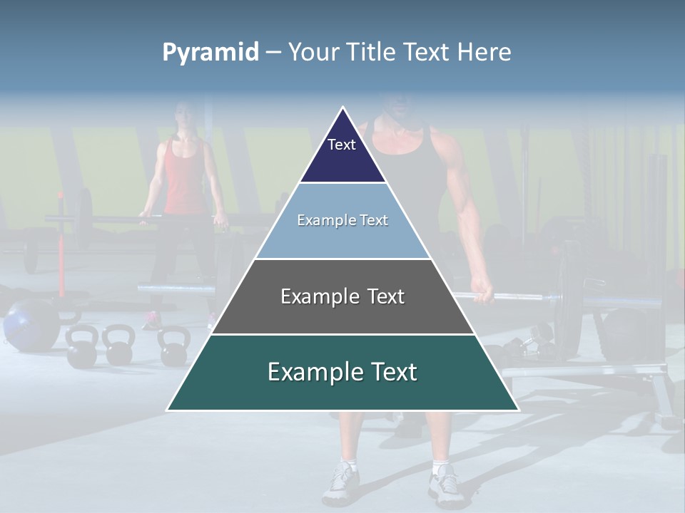 Muscular Weight Woman PowerPoint Template