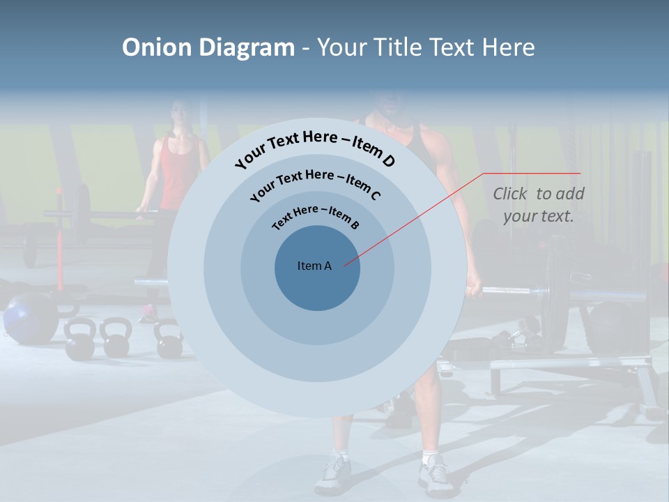 Muscular Weight Woman PowerPoint Template