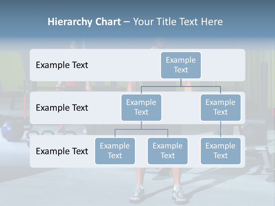 Muscular Weight Woman PowerPoint Template
