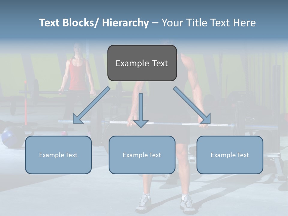 Muscular Weight Woman PowerPoint Template