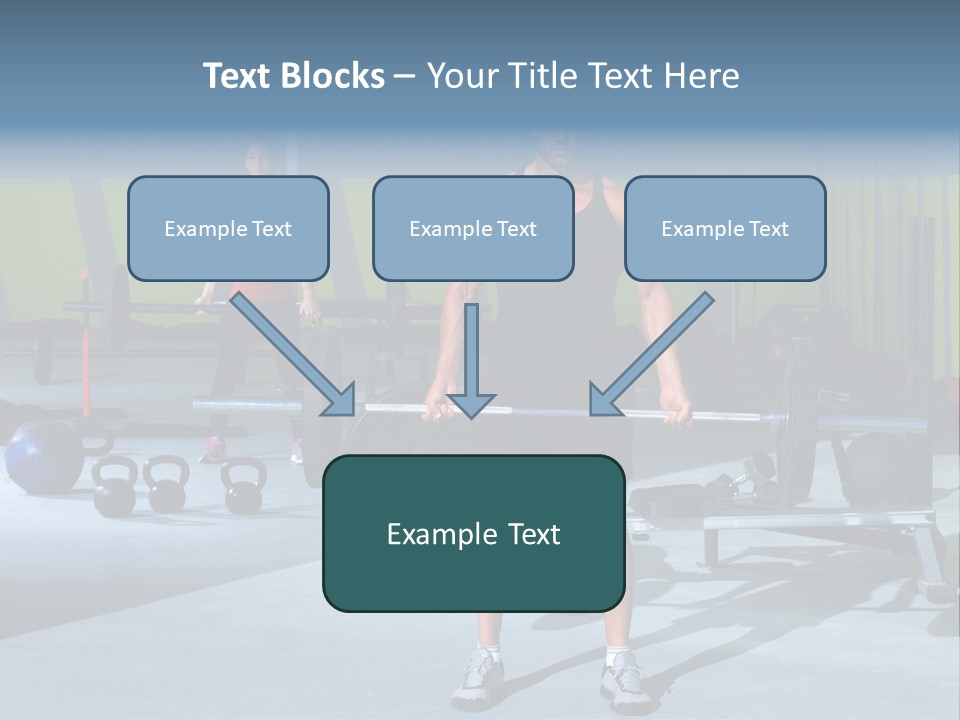 Muscular Weight Woman PowerPoint Template