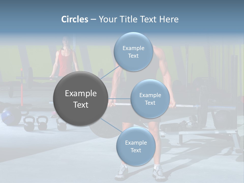 Muscular Weight Woman PowerPoint Template