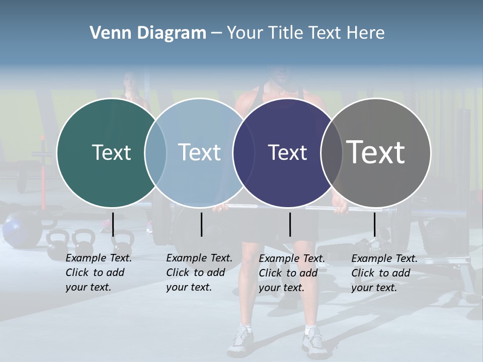 Muscular Weight Woman PowerPoint Template