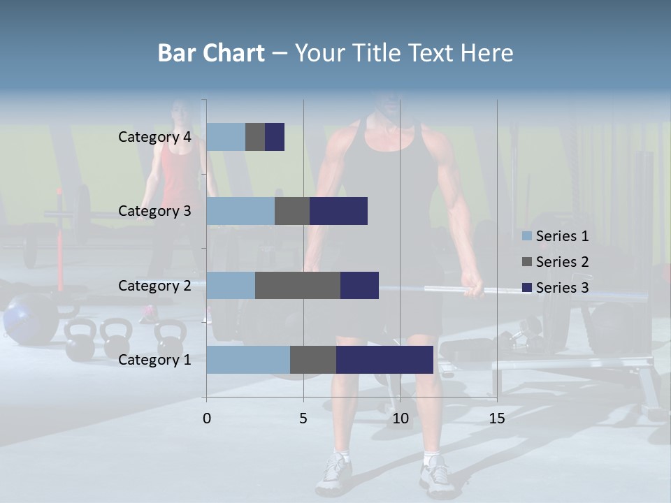 Muscular Weight Woman PowerPoint Template