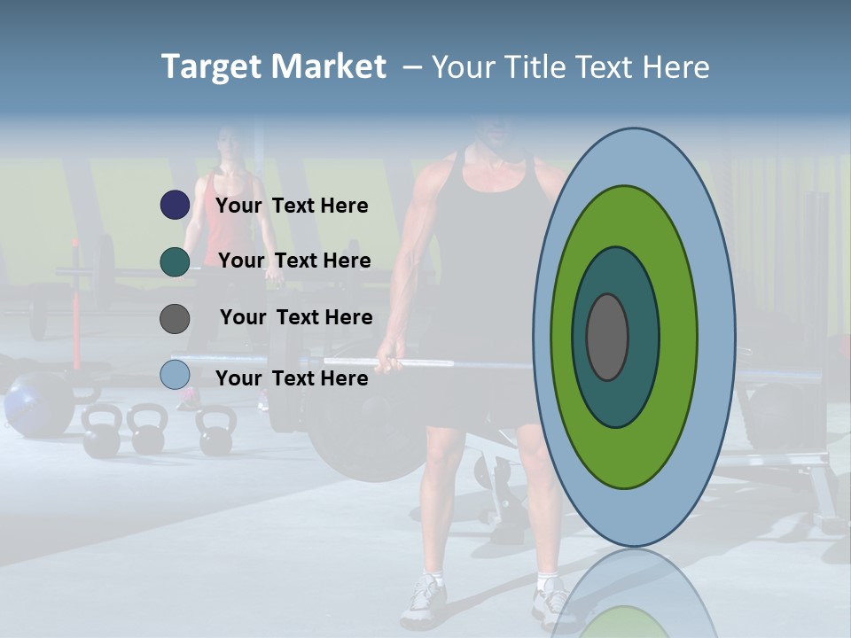 Muscular Weight Woman PowerPoint Template