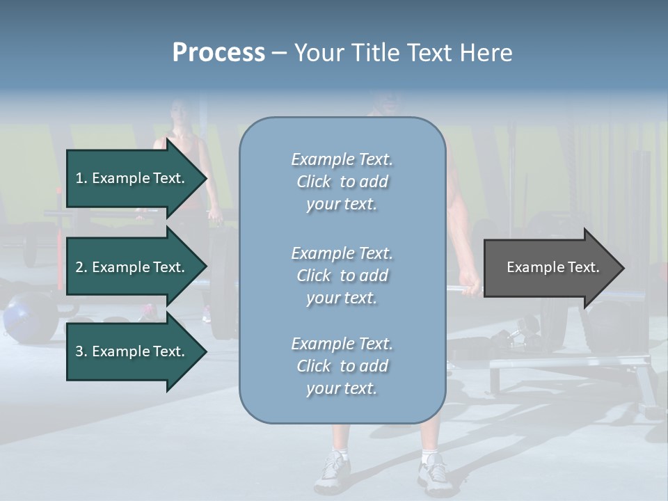 Muscular Weight Woman PowerPoint Template