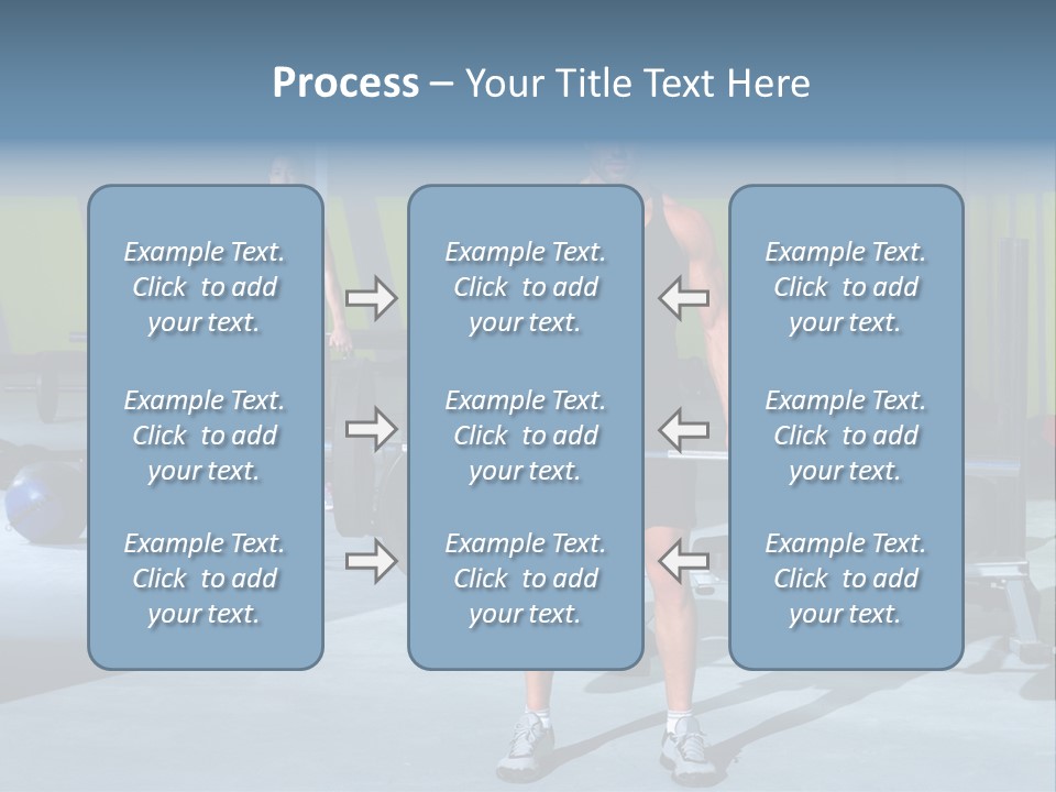 Muscular Weight Woman PowerPoint Template