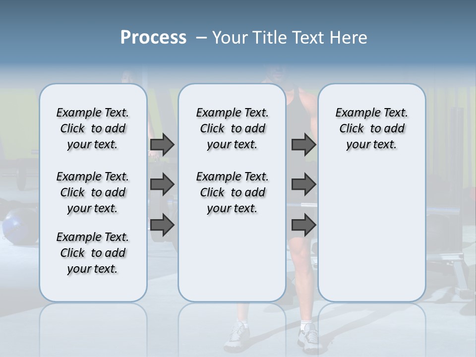 Muscular Weight Woman PowerPoint Template