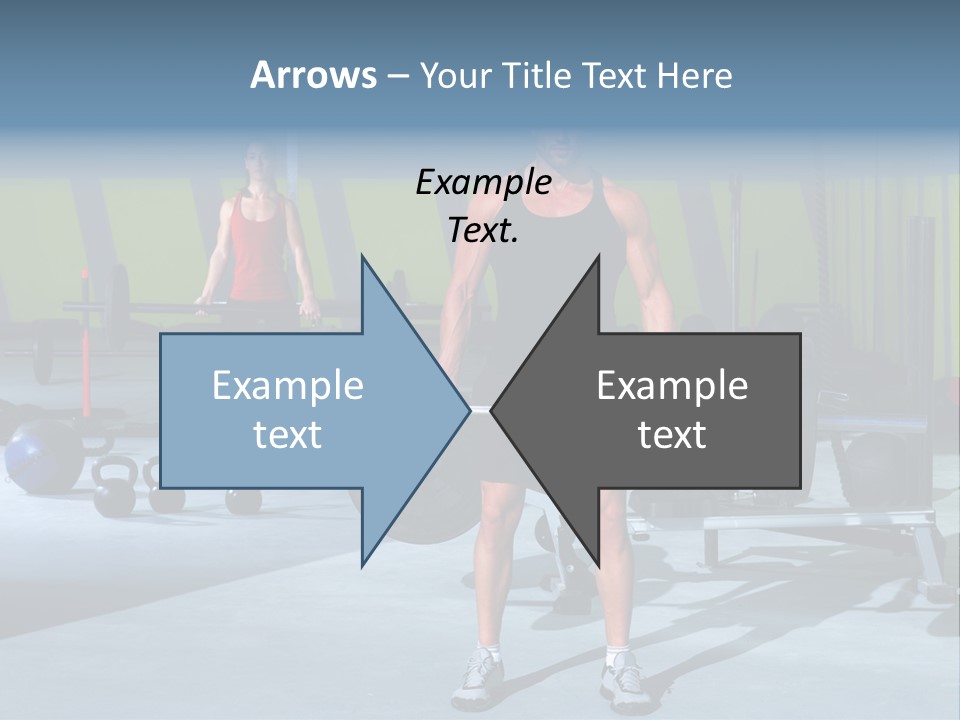 Muscular Weight Woman PowerPoint Template